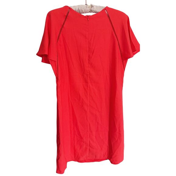 The Limited Shift Dress Small Butterfly Sleeve Classic Feminine Event Pink Red - Picture 3 of 6